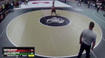 Cons. Round 3 - Lillian Hagemann, Elkhorn Valley Girls vs Payton Becker, Boone Central Girls