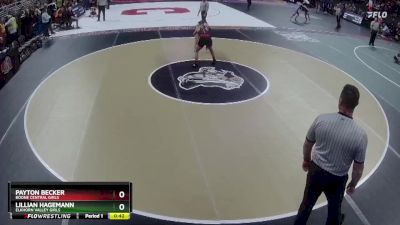 Cons. Round 3 - Lillian Hagemann, Elkhorn Valley Girls vs Payton Becker, Boone Central Girls