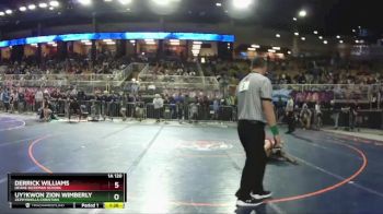 1A 120 lbs Quarterfinal - Derrick Williams, Deane Bozeman School vs Uy?Kwon Zion Wimberly, Zephyrhills Christian