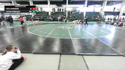 160 lbs 1st Place Match - Nyla Burgess, Gannon University vs Leyna Rumpler, Baldwin Wallace