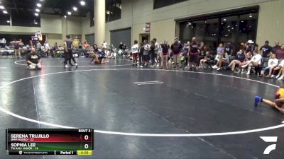 100 lbs Placement (4 Team) - Serena Trujillo, BMM Rodeo vs Sophia Lee, TN AAU- Havok