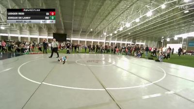 45 lbs Champ. Round 1 - Ledger Reid, Idaho vs Jordan De Laney, Peak Wrestling Club