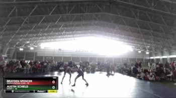 110 lbs Champ Round 1 (16 Team) - Brayden Spencer, South Central Utah vs Austin Schield, Idaho 1