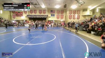 75-82 lbs Rr Rnd 2 - Madalynn Turman, Vian Wrestling Club vs Liberty Hunt, Heat