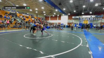 215 lbs Semifinal - Michael Baeza, San Dimas vs Yader Estrada, Norwalk