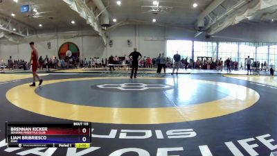 150 lbs Cons. Semi - Brennan Kicker, Seasons Freestyle Club vs Liam Bribriesco, Ohio