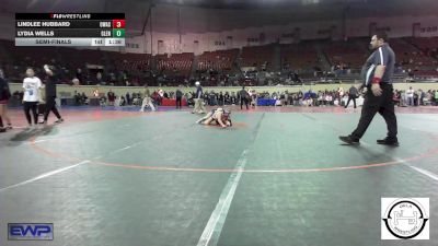 118 lbs Semifinal - Lindlee Hubbard, Owasso vs Lydia Wells, Glenpool JH