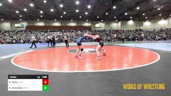 100 lbs Quarterfinal - Alicia Soto, Jefferson vs Kinlee Brandley, Fremont Wrestling Club