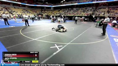 215 Class 4 lbs Quarterfinal - Joshua Bess, Waynesville vs Jack Stoffel, Staley