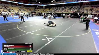 215 Class 4 lbs Quarterfinal - Joshua Bess, Waynesville vs Jack Stoffel, Staley