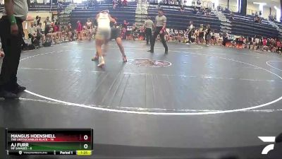 125 lbs Round 5 (6 Team) - Mangus Hoenshell, The Untouchables Black vs AJ FURR, MF Savages