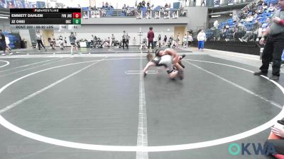 88-92 lbs Rr Rnd 3 - Emmett Dahlem, Jacket Wrestling Club vs JZ Osei, OKC Saints Wrestling