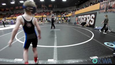 49 lbs Consolation - Kristopher Henry, BullTrained vs Tripp Kerth, Weatherford Youth Wrestling