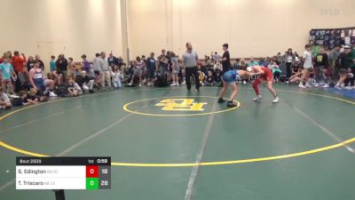 95 lbs Rr Rnd 2 - Sanchir Edington, Compound K-8 vs Teo Triscaro, Louisville WC K-8