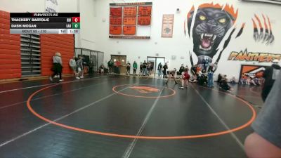 110 lbs Quarterfinal - Thackery Bartolic, Riverton Middle School vs Dash Mogan, Laurel Middle School