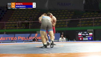 125 kg Semifinal - Robert Baran, POL vs Kamil Kosciolek, POL