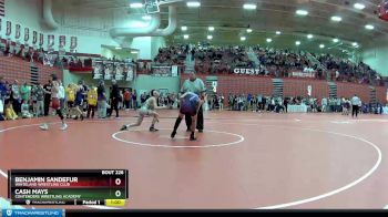 100 lbs Champ. Round 2 - Cash Mays, Contenders Wrestling Academy vs Benjamin Sandefur, Whiteland Wrestling Club