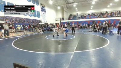 150 lbs Quarterfinal - Zach David, St. Maries vs Logan Nitti, Coeur D Alene