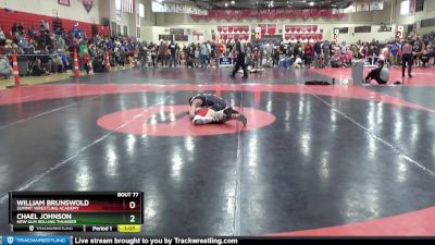 90 lbs Cons. Round 4 - Chael Johnson, New Ulm Rolling Thunder vs William Brunswold, Summit Wrestling Academy