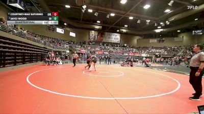 3A 170 lbs Quarterfinal - Jayci Wood, Union vs Courtney-mae Saturnio, Grantsville