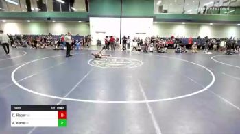 70 lbs Consi Of 8 #2 - Carson Raper, NC vs Aj Kane, PA