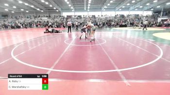 132 lbs Round Of 64 - Alias Raby, CA vs Cole Warshafsky, NH