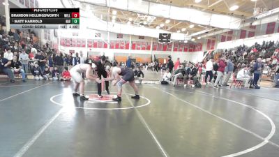 215 lbs Consolation - Brandon Hollingsworth, Wellesley vs Matt Harrold, Haverhill
