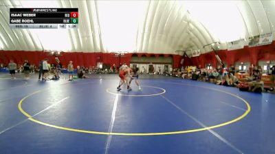 132 lbs Finals (2 Team) - Gabe Roehl, Team Blue vs Isaac Weber, Team Red