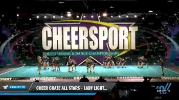 Cheer Craze All Stars - Lady Lightening [2021 L2 Junior - D2 - Medium - B Day 2] 2021 CHEERSPORT National Cheerleading Championship