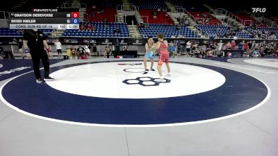 132 lbs Cons. Sub-rd Of 16 - Grayson Debevoise, OH vs River Hibler, NJ