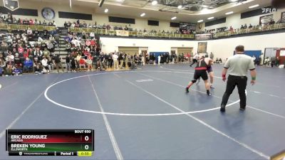 215 lbs Cons. Round 4 - Eric Rodriguez, Arcadia vs Breken Young, Ellsworth