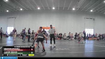 100 lbs Round 3 - Carter Araujo, Northeast Georgia Mat Monstars vs Grayson Stuchell, Northeast Georgia Mat Monstars