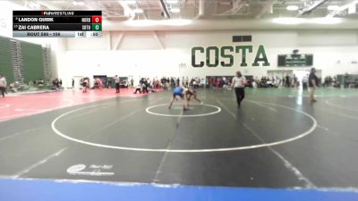 106 lbs Cons. Round 5 - Zai Cabrera, South Torrance vs Landon Quirk, Nordhoff