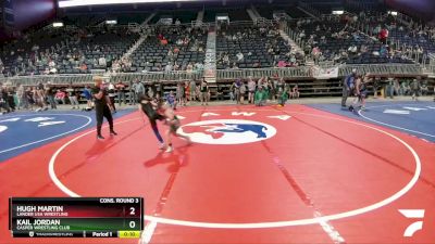 74 lbs Cons. Round 3 - Hugh Martin, Lander USA Wrestling vs Kail Jordan, Casper Wrestling Club