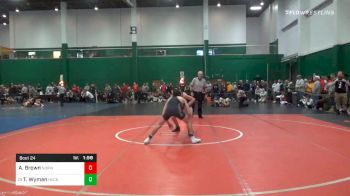 120 lbs Prelims - Andrew Brown, Norwich vs Tyler Wyman, Hackley