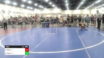 46 lbs Round Of 16 - Elijah Beck, Top Rank vs Brody Koch, Montrose Wrestling Club