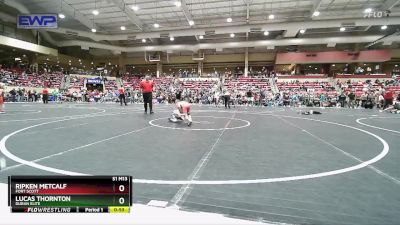 52 lbs Champ. Round 2 - Lucas Thornton, Duran Elite vs Ripken Metcalf, Fort Scott