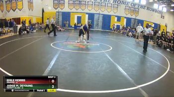 145 lbs Quarterfinals (8 Team) - Judge M. Deyoung, Merritt Island vs Emile Morris, Miramar