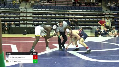174 lbs Final - Nick Incontrera, Univ Of Pennsylvania vs Jasiah Queen, Drexel