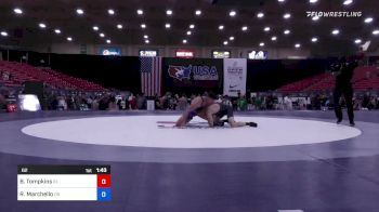 62 lbs Quarterfinal - Blake Tompkins, Idaho vs Rustin Marchello, Oregon