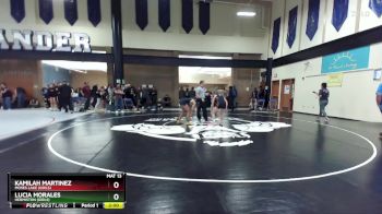 110lbs Champ. Round 2 - Kamilah Martinez, Moses Lake (Girls) vs Lucia Morales, Hermiston (Girls)