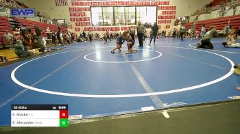 83-90 lbs Rr Rnd 3 - Everly Macke, F-5 Grappling vs Elijah Alexander, Midwest City Bombers Youth Wrestling Club