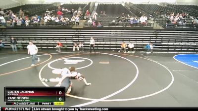 135 lbs Cons. Round 6 - Colten Jackman, Box Elder vs Zane Nelson, Skyridge High School