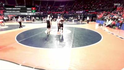 3A 190 lbs Quarterfinal - Ryder Janeczko, Yorkville (H.S.) vs Julian Holland, Carol Stream (Glenbard North)