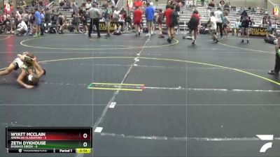 56 lbs Round 4 (6 Team) - Wyatt McClain, American Gladiators vs Zeth Dykhouse, BadBass Green