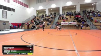 150 lbs Quarterfinal - Joseph Zaky, Vista vs George Spears, El Capitan