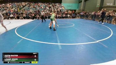 132 lbs Cons. Round 2 - Lonnie Adams, Churchill County vs Justin Baxter, Lakeland