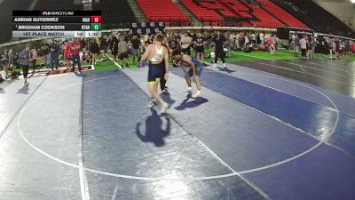157 lbs 1st Place Match - Brigham Cookson, Utah vs Adrian Gutierrez, Idaho