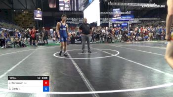 160 lbs Rnd Of 64 - Josiah Sorensen, Washington vs Cody Dertz, Illinois