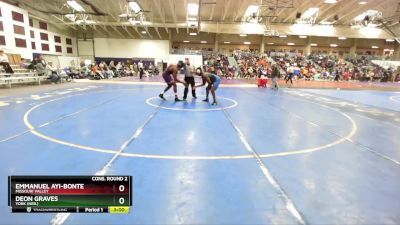 197 lbs Cons. Round 2 - Deon Graves, York (Neb.) vs Emmanuel Ayi-Bonte, Missouri Valley